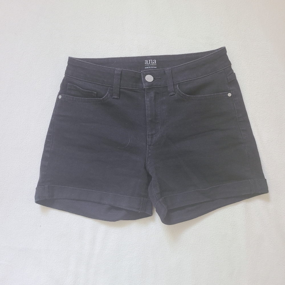 A.N.A black denim shorts